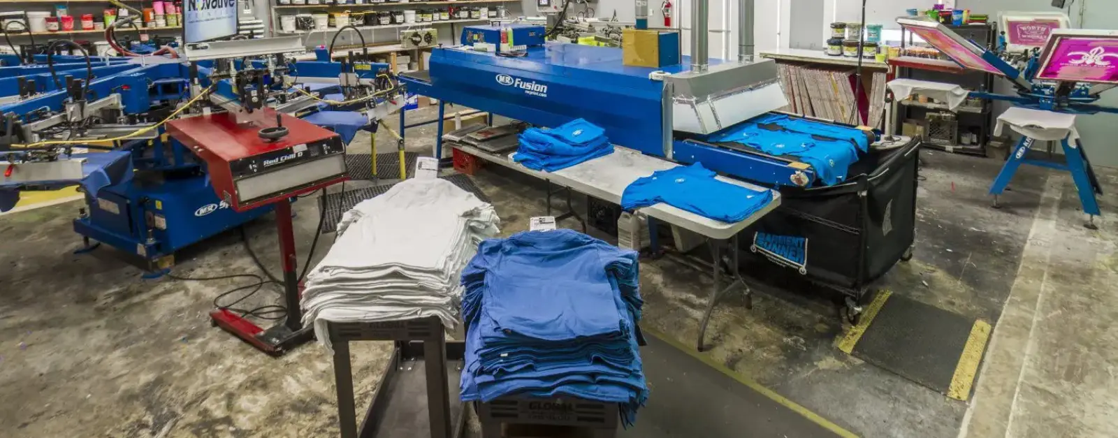 Professionele textieldrukkerij